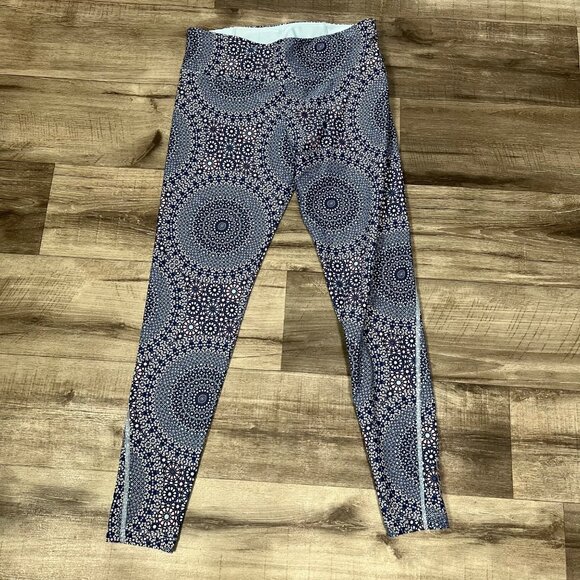 Lorna Jane Athletic Mid Rise Yoga Pants Geometric Women’s Size M - Picture 1 of 9